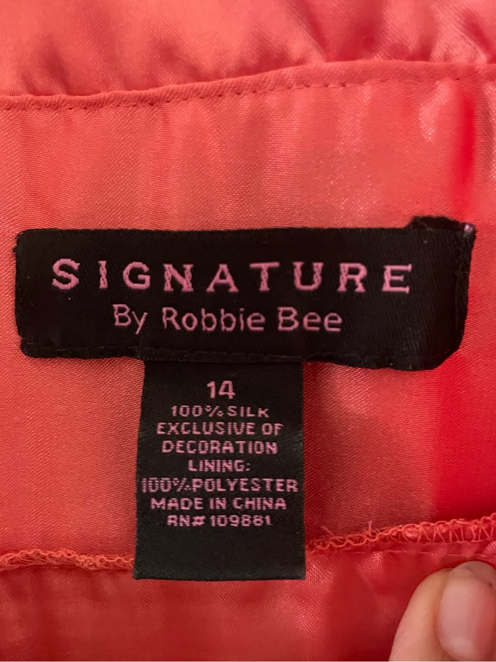 Signature by Robbie Bee Silk midi dress beaded - Picture 3 of 4